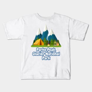 Parke Peak, Glacier National Park Kids T-Shirt
